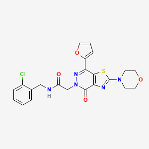 N-(2-chlorobenzyl)-2-(7-(furan-2-yl)-2-morpholino-4-oxothiazolo[4,5-d]pyridazin-5(4H)-yl)acetamide