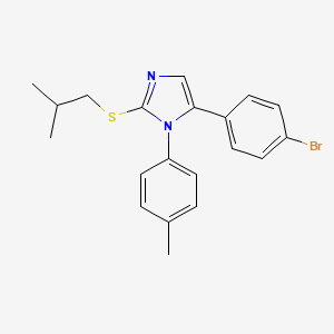 5-(4-bromophenyl)-2-(isobutylthio)-1-(p-tolyl)-1H-imidazole