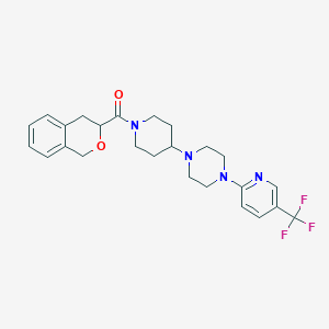 Isochroman-3-yl(4-(4-(5-(trifluoromethyl)pyridin-2-yl)piperazin-1-yl)piperidin-1-yl)methanone