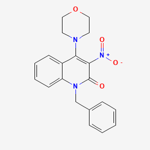 1-benzyl-4-(morpholin-4-yl)-3-nitroquinolin-2(1H)-one