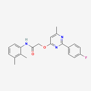 N-(2,3-dimethylphenyl)-2-((2-(4-fluorophenyl)-6-methylpyrimidin-4-yl)oxy)acetamide