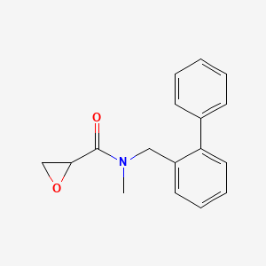 molecular formula C17H17NO2 B2911435 N-Methyl-N-[(2-phenylphenyl)methyl]oxirane-2-carboxamide CAS No. 2411260-66-5