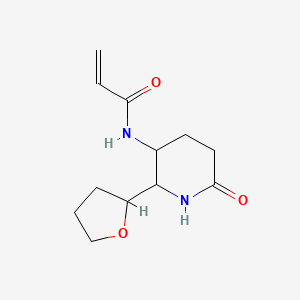 N-[6-Oxo-2-(oxolan-2-yl)piperidin-3-yl]prop-2-enamide