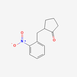 2-[(2-Nitrophenyl)methyl]cyclopentan-1-one