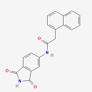 molecular formula C20H14N2O3 B2911443 N-(1,3-dioxo-2,3-dihydro-1H-isoindol-5-yl)-2-(naphthalen-1-yl)acetamide CAS No. 683235-37-2