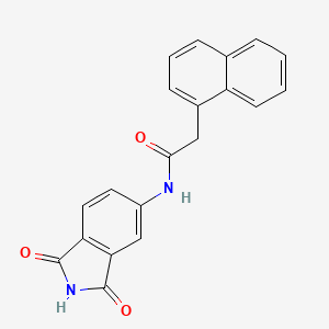 N-(1,3-dioxoisoindol-5-yl)-2-naphthalen-1-ylacetamide