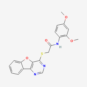 2-(benzofuro[3,2-d]pyrimidin-4-ylthio)-N-(2,4-dimethoxyphenyl)acetamide