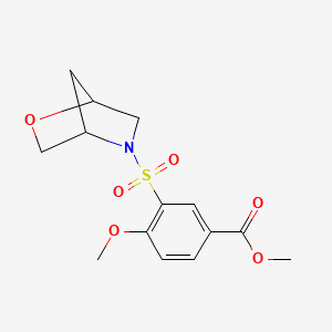Methyl 3-(2-oxa-5-azabicyclo[2.2.1]heptan-5-ylsulfonyl)-4-methoxybenzoate