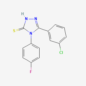 5-(3-Chlorophenyl)-4-(4-fluorophenyl)-4H-1,2,4-triazole-3-thiol