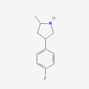 4-(4-Fluorophenyl)-2-methylpyrrolidine