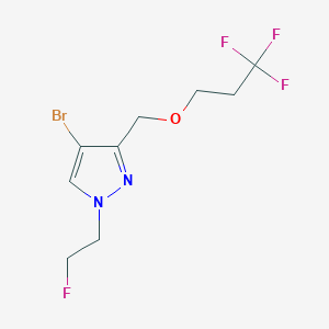 4-bromo-1-(2-fluoroethyl)-3-[(3,3,3-trifluoropropoxy)methyl]-1H-pyrazole