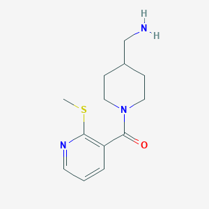 (4-(Aminomethyl)piperidin-1-yl)(2-(methylthio)pyridin-3-yl)methanone