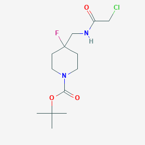 Tert-butyl 4-[[(2-chloroacetyl)amino]methyl]-4-fluoropiperidine-1-carboxylate