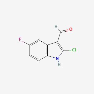2-chloro-5-fluoro-1H-indole-3-carbaldehyde
