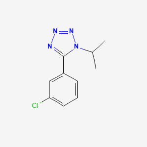 molecular formula C10H11ClN4 B2911510 5-(3-chlorophenyl)-1-isopropyl-1H-1,2,3,4-tetraazole CAS No. 303144-98-1