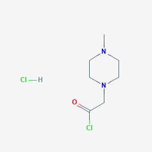 molecular formula C7H14Cl2N2O B2911515 2-(4-Methylpiperazin-1-yl)acetyl chloride hydrochloride CAS No. 94012-12-1
