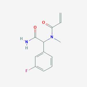 N-[2-Amino-1-(3-fluorophenyl)-2-oxoethyl]-N-methylprop-2-enamide