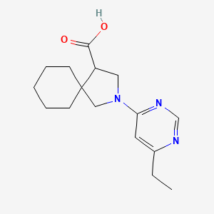 2-(6-Ethylpyrimidin-4-yl)-2-azaspiro[4.5]decane-4-carboxylic acid