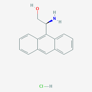 (S)-2-Amino-2-(anthracen-9-yl)ethan-1-ol hydrochloride