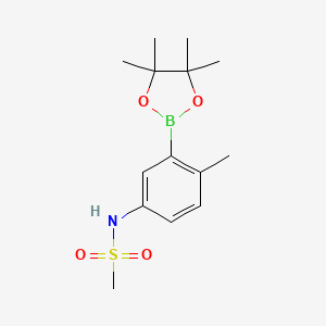 N-(4-Methyl-3-(4,4,5,5-tetramethyl-1,3,2-dioxaborolan-2-yl)phenyl)methanesulfonamide