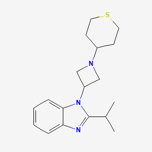 2-Propan-2-yl-1-[1-(thian-4-yl)azetidin-3-yl]benzimidazole