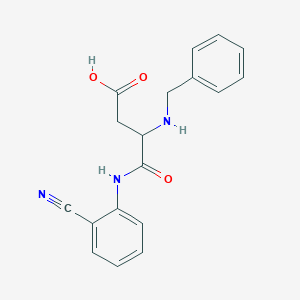 N~2~-benzyl-N-(2-cyanophenyl)-alpha-asparagine