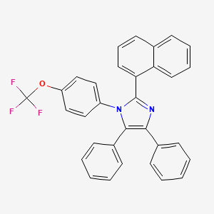2-Naphthalen-1-yl-4,5-diphenyl-1-[4-(trifluoromethoxy)phenyl]imidazole