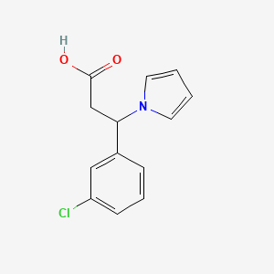 3-(3-chlorophenyl)-3-(1H-pyrrol-1-yl)propanoic acid