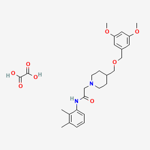 2-(4-(((3,5-dimethoxybenzyl)oxy)methyl)piperidin-1-yl)-N-(2,3-dimethylphenyl)acetamide oxalate