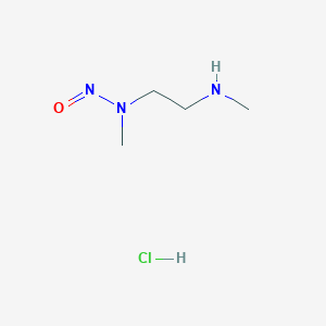 molecular formula C4H12ClN3O B2911577 N-Methyl-N-[2-(methylamino)ethyl]nitrous amide;hydrochloride CAS No. 2375271-12-6