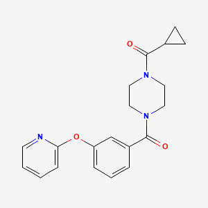 (4-(Cyclopropanecarbonyl)piperazin-1-yl)(3-(pyridin-2-yloxy)phenyl)methanone