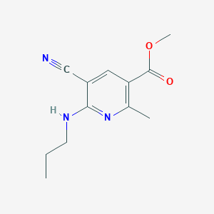 Methyl 5-cyano-2-methyl-6-(propylamino)nicotinate