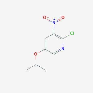 molecular formula C8H9ClN2O3 B2911647 2-Chloro-5-isopropoxy-3-nitropyridine CAS No. 1935294-81-7