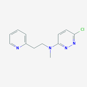 molecular formula C12H13ClN4 B2911682 6-chloro-N-methyl-N-[2-(pyridin-2-yl)ethyl]pyridazin-3-amine CAS No. 1152499-22-3