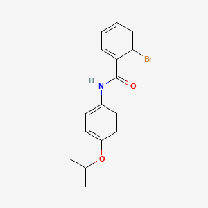 molecular formula C16H16BrNO2 B2911693 2-bromo-N-(4-propan-2-yloxyphenyl)benzamide CAS No. 433326-49-9