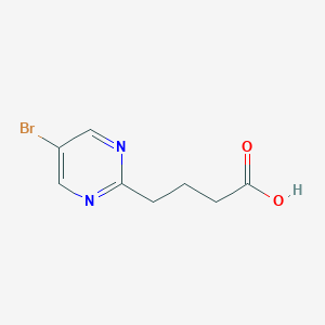 molecular formula C8H9BrN2O2 B2911762 4-(5-Bromopyrimidin-2-yl)butanoic acid CAS No. 2228527-05-5