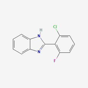 B2911766 2-(2-chloro-6-fluorophenyl)-1H-1,3-benzodiazole CAS No. 940656-93-9