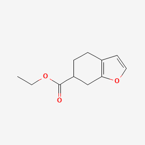 molecular formula C11H14O3 B2911775 Ethyl 4,5,6,7-tetrahydrobenzofuran-6-carboxylate CAS No. 1935164-09-2