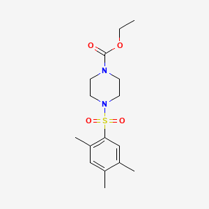 molecular formula C16H24N2O4S B2911787 Ethyl 4-[(2,4,5-trimethylphenyl)sulfonyl]piperazine-1-carboxylate CAS No. 681837-75-2
