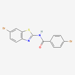 4-bromo-N-(6-bromo-1,3-benzothiazol-2-yl)benzamide