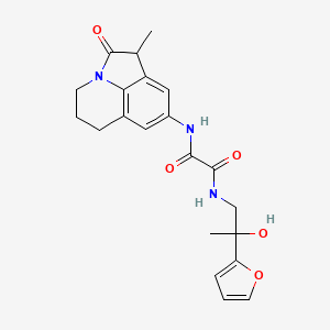 N1-(2-(furan-2-yl)-2-hydroxypropyl)-N2-(1-methyl-2-oxo-2,4,5,6-tetrahydro-1H-pyrrolo[3,2,1-ij]quinolin-8-yl)oxalamide