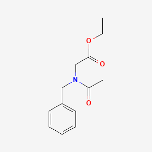 molecular formula C13H17NO3 B2911805 Ethyl 2-(N-benzylacetamido)acetate CAS No. 6436-91-5