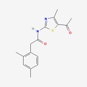 N-(5-acetyl-4-methylthiazol-2-yl)-2-(2,4-dimethylphenyl)acetamide