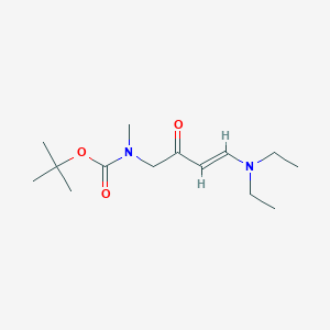 molecular formula C14H26N2O3 B2911855 Tert-butyl N-[(E)-4-(diethylamino)-2-oxobut-3-enyl]-N-methylcarbamate CAS No. 2138811-76-2