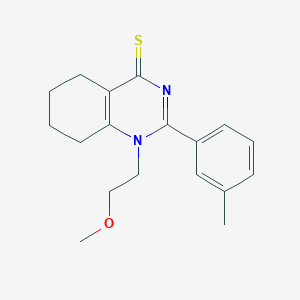 molecular formula C18H22N2OS B2911884 1-(2-methoxyethyl)-2-(m-tolyl)-5,6,7,8-tetrahydroquinazoline-4(1H)-thione CAS No. 831177-55-0