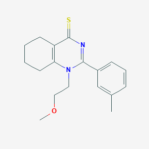 1-(2-Methoxyethyl)-2-(3-methylphenyl)-5,6,7,8-tetrahydroquinazoline-4-thione