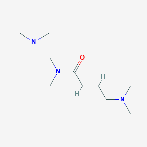 (E)-4-(Dimethylamino)-N-[[1-(dimethylamino)cyclobutyl]methyl]-N-methylbut-2-enamide