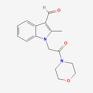 2-Methyl-1-(2-morpholin-4-yl-2-oxo-ethyl)-1H-indole-3-carbaldehyde