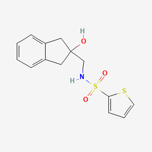N-((2-hydroxy-2,3-dihydro-1H-inden-2-yl)methyl)thiophene-2-sulfonamide