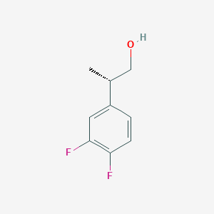 molecular formula C9H10F2O B2911896 (2S)-2-(3,4-Difluorophenyl)propan-1-ol CAS No. 2248199-05-3